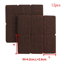 Load image into Gallery viewer, 8/16/24pcs/lot Chair Leg Pads Floor Protectors for Furniture Legs Table leg Covers Round Bottom Anti-Slip Pads Rubber Feet